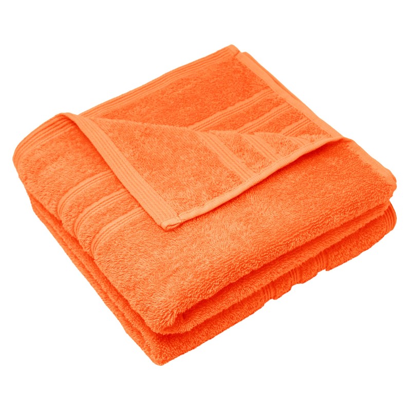 Lashuma Hand Towels Set Orange Clementines, 2 x Terry Towelling