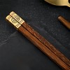 HannaFires Chinese Chopsticks and Spoon Gift Set – Brass 'Fu'