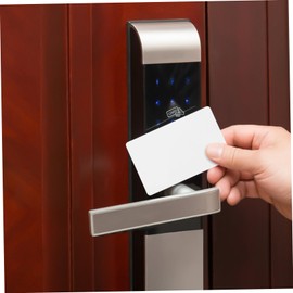 Operitacx Pack of 50 Blank Cards Made of PVC PVC Cards Empty Cards Business Cards Empty Printable Blank Cards Blank PVC Card Business Card Made of Plastic Empty Plastic Cards White