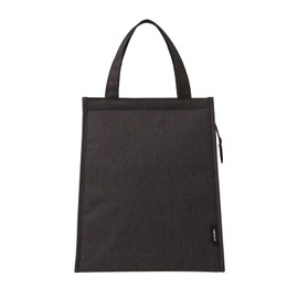 Black Lunch Bag for Men - Lunch Bag with Zipper Tote Bag for Women Simple Lunch Box Reusable Insulated