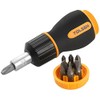 Ratchet Screwdriver Set Stubby 7 in1 Slot & Pozi Head