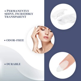 IBD Clear Builder Gel Nail Polish 2 Oz Quick UV Cure Perfect for Overlays Extensions