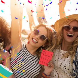 Kosiz 1000 Sheet 10 Bid Raffle Tickets Chinese Auction Tickets Sheets Auction Fundraiser Ticket Numbered with Name and Phone Number Per Sheet Raffle Tags for Silent Bidding (Red)