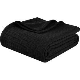 Superior 100% Cotton Thermal Blanket, Soft and Breathable Cotton for All Seasons, Bed Blanket and Oversized Throw Blanket with Luxurious Diamond Weave - King Size, burgundy