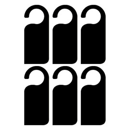 6 Sided Board Door Knob Hanger Tags Available for Meeting Board Hotel Signs