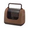 Richell Faux Wicker Pet Carrier, Travel Carrier for Small Dog