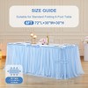 Wish Care 1 Pack Blue Table Cloth for Rectangle Tables,