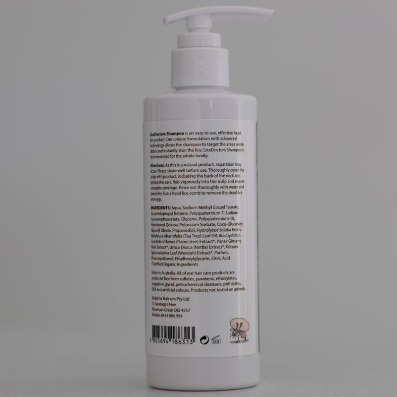 Lice Doctors Organic Lice Shampoo – Post-Treatment Scalp Cleanser |
