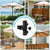 Funtery Parasol Holder Balcony Railing, Parasol Stand, Robust Balcony Umbrella