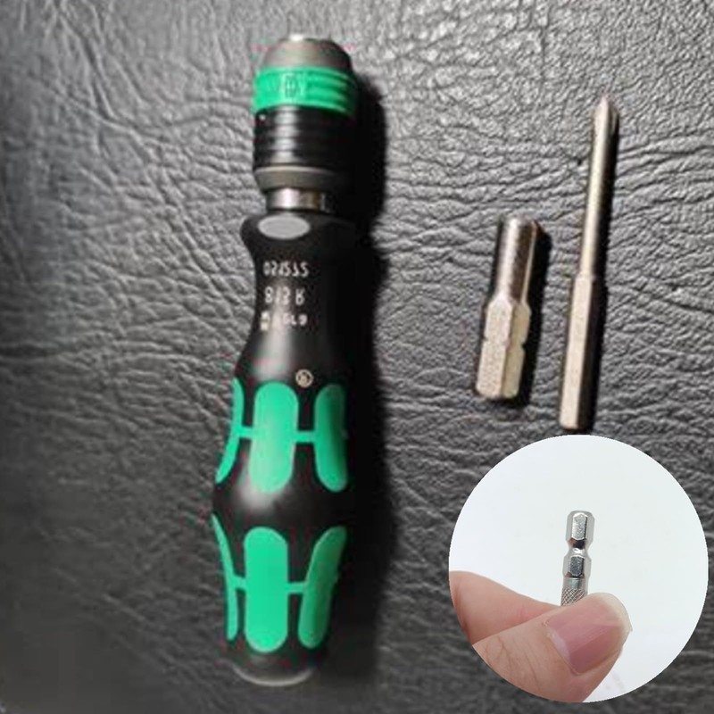 2 Pcs Screwdriver Adapter, 1/4 to 4mm Insert Bit Adapter,