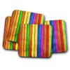 Silver Kangaroo Coloured Boards Drinks Coasters - set of 4