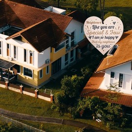 Neighbor Gifts Ornament for Women Men Neighbor Moving Away Gifts for Neighbors Housewarming Gifts for Neighbor Christmas Birthday Gifts for Neighbors Like You are Precious and Few Ornament Engraved