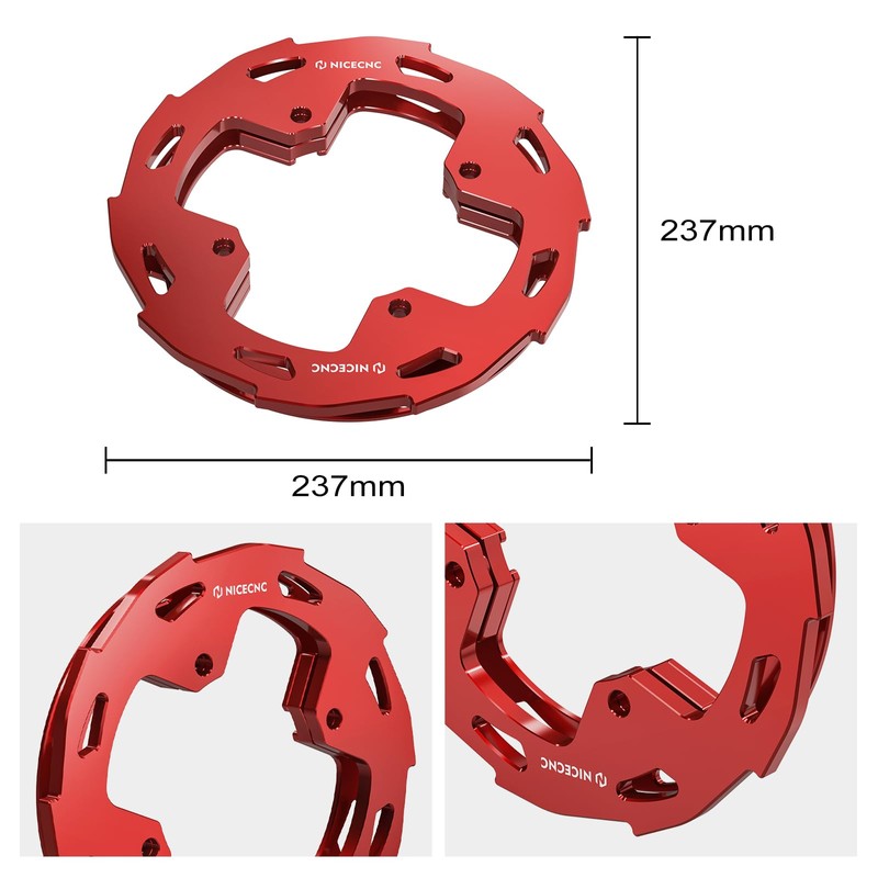NICECNC Sprocket Guards Compatible with Honda TRX450R 2010-2014,TRX450ER Electric Start