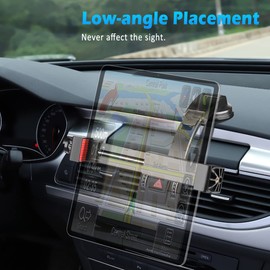 Zeadio Handyhalterung für Auto, Smart Clamp Autotelefonhalter mit Smartphone Tablet Stativhalterung, passend für alle Handys Tablets und Autos