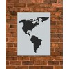 American Continent Stencil Template - Reusable Stencil - INNOVO Stencils