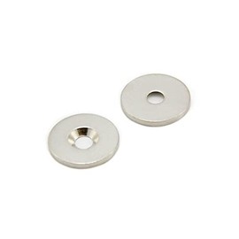Counterunk Steel - Scheibe Für Die Verwendung von Magneten, Hängegrafiken Oder Notizenboards - 20mm Durchmesser x 2mm Dickes x 4mm Loch - Pack von 10