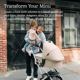 UPPAbaby UPPAbaby Adapter for Minu and Minu V2 Strollers/Compatible with Bassinet, Aria, Mesa V2, or Mesa Max Infant Car Seats/Quick + Secure Attachment / 1 Set