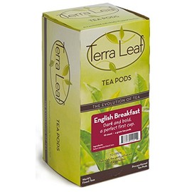 Baronet Coffee Terra Leaf English Breakfast Tea Pods - 3 Boxes of 18 Single Serve Coffee Pods - 54 Count, 4 Grams - Individually Wrapped for Freshness - Fits Most Pod Brewers