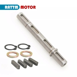 RATTM MOTOR USA Single/Dual Output Shaft 14mm 0.55" for Worm Reducer Gearbox NMRV030 RV030 - Dual Shaft