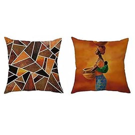 JJA Cushion Covers, Sofa Bed Cushion Covers, Outdoor Cushions Pillow Case for Lounge, Living Room, Office, Home Décor, Decorative Home Accessories (N-1 Pack of 4)