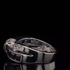 Marimor Jewelry 1.75 Ct Jet Black & Clear Zirconia Stainless