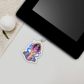 Only You Can Decide What Breaks You Charm for E-Readers Dust Plug Charm 1.5 Inches ACOTAR Bookish Dragon, Lightning/Type C Acrylic Material, Accessories for E-Reader Phone Tablet Pad, Anti-Dust Plugs