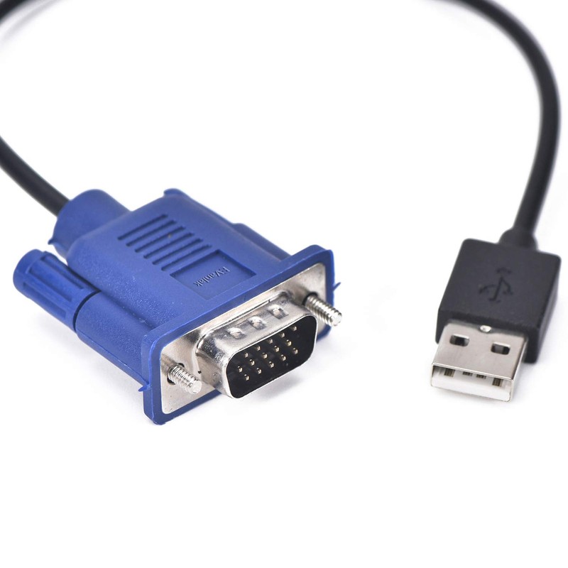 Evanlak USB-VGA Dummy Plug Headless Ghost Functionally Stable Dummy Plug