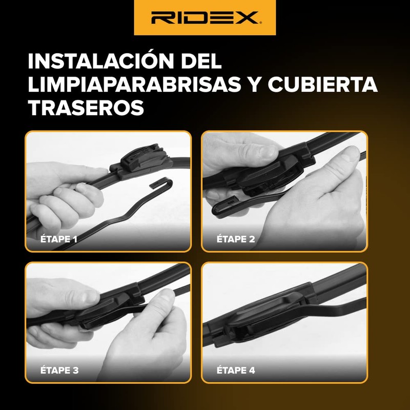 RIDEX Windscreen Wiper without Spoiler Front Wiper Blade Design: Standard