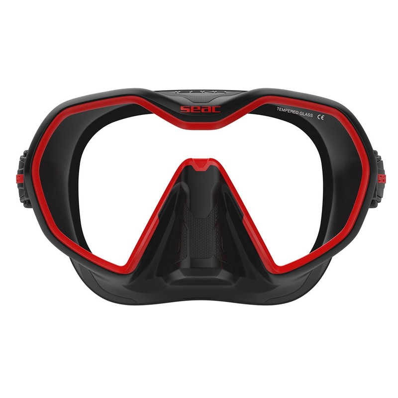 Seac Icona Diving Mask - Black/Red