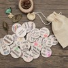 EMSea 24-Piece Wooden Lucky Motivational Charm Set with Inspirational Sayings