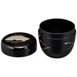 Nakatani Brothers Shokai Yamanaka Lacquerware, 2.2 pcs, Black, Fan Face 33-4803