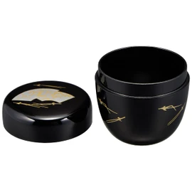Nakatani Brothers Shokai Yamanaka Lacquerware, 2.2 pcs, Black, Fan Face 33-4803