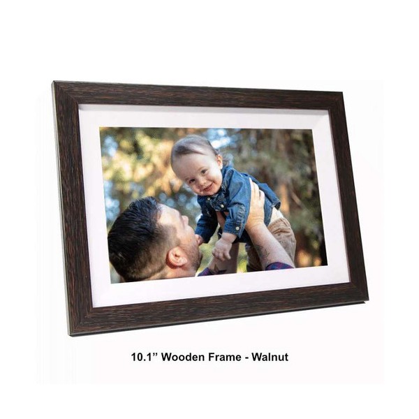 Homelife Lifeframe - Connected Photo Frame 10.1" | Wooden WALNUT