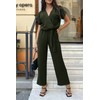 PRETTYGARDEN Women's One Piece Jumpsuits Dressy Casual Summer Short Sleeve