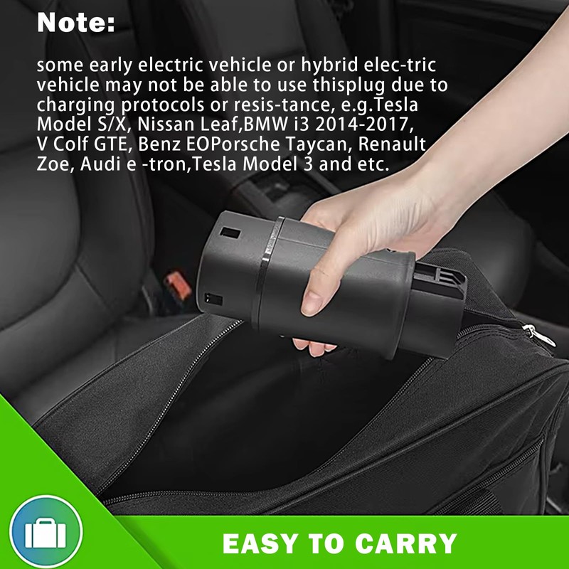 Type 1 to Type 2 EV Charging Adapter, Electric Vehicle