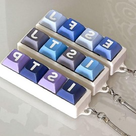 Keyring Keycap Square Decoration Personality Type Character Design Portable Accessories Bag Hook Point INFJ / 키링 키캡 네모 장식 성격 유형 문자 디자인 휴대용 소품 가방 고리 포인트 INFJ