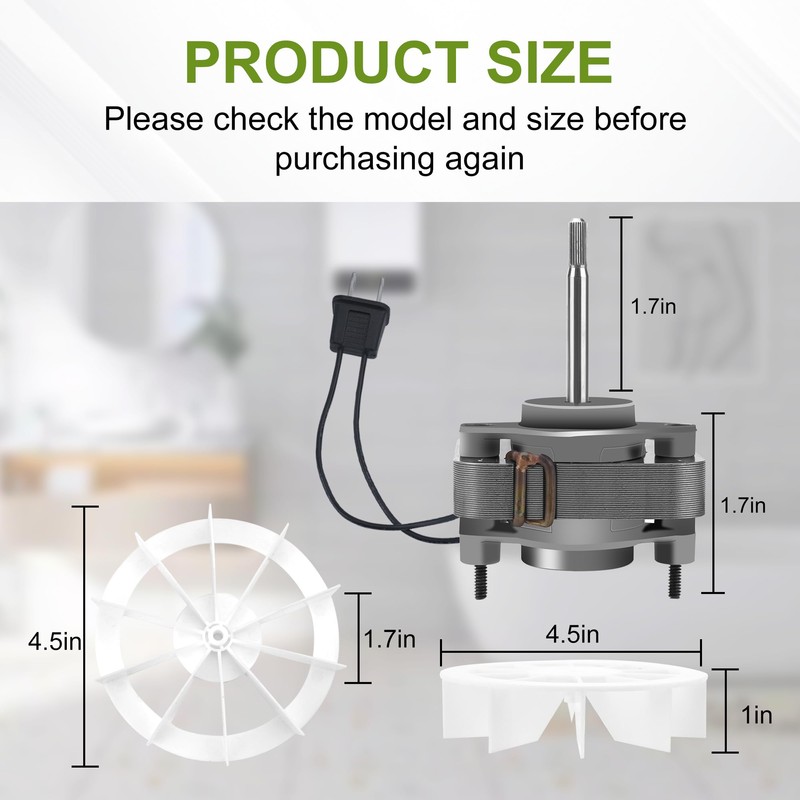 Upgraded Bp27 Fan Motor Replacement for Broan NuTone 678 Replacement