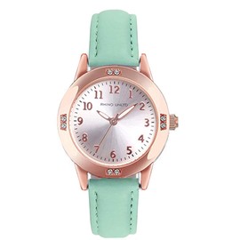 TUOTISI Women's Analog Watch with Leather Band, Japanese Quartz Movement, Waterproof up to 30m, 2 years battery life, 30cm long