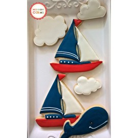 3 Piece Nautical Lighthouse Anchor Sailboat Cookie Cutter Set