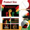 200 Pcs Juneteenth Flags Small Mini Hand Held Juneteenth Bunting