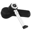 QWORK® Handheld Magnifier 10X Amplification with 3 Light and Measuring