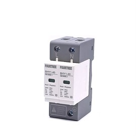 JDIME AC SPD Surge Protection 2P 3P 4P 10〜20KA/20〜40KA /30KA〜60KA House Lightning Protector Low-Voltage Arrester Protective Device (Color : 2P, Size : 10-20KA)