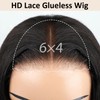 Xinjiju Glueless Wigs Human Hair Pre Plucked Pre Cut 6x4