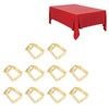 10Pcs Tablecloth Clips Stainless Steel Leaf Style Anti Slip Multi