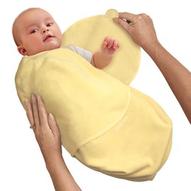 SwaddleMe 10500 - B2Y Neugeborenes/Baumwolle/gelb - Schreibabys Ganzkörper Pucksack Small