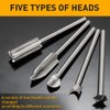 Wood Carving Drill Bits Set Compatible with Dremel Rotary Tool
