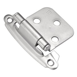 Hickory Hardware P244-CLX Variable Overlay - Easy Installation - Traditional Cabinet with 170° Opening Self-Closing Surface Mount Face Frame Hinge - Chrome Finish 1 Set of Pair