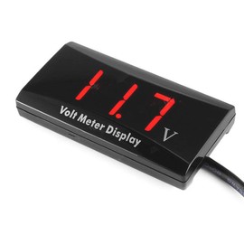 Car Digital Voltmeter Waterproof DC 12V LED Display Voltmeter for Car Motorcycle Voltage Volt Meter Gauge