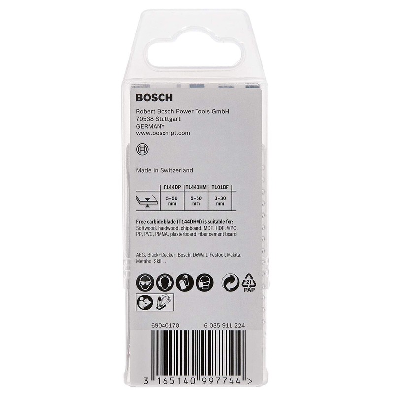 Bosch Professional 15pc Jigsaw Blade Set (for Wood, Accessory for