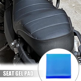 F FIERCE CYCLE 35x35x2cm Motorcycle Seat Gel Pad Shock Absorption Mat Comfortable Soft Cushion Blue